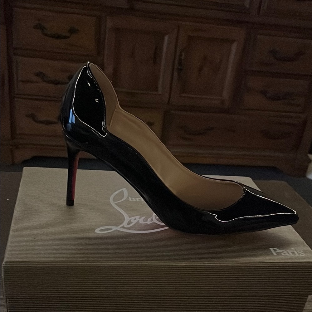 Christian Louboutin Black Patent Leather Heels